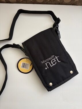 Microsoft Black .NET Crossbody Pouch Bag